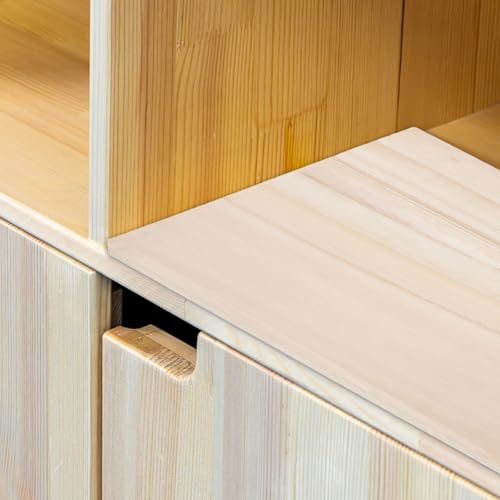 Estante de pared de madera maciza moderna para organizar cocinas con estilo 6