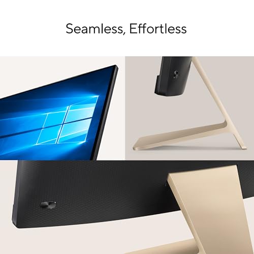 Image of ASUS AiO M3400 All-in-One Desktop PC, 23.8-inch Full HD Anti-Glare Display, AMD Ryzen 5 5625U Processor, 8GB DDR4 RAM, 512GB NVMe PCIe, Windows 11 Home, Kensington Lock, M3400WYA-DH503