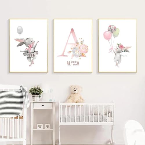 Lienzo de conejito para decorar la habitación de tu bebé con un toque tierno