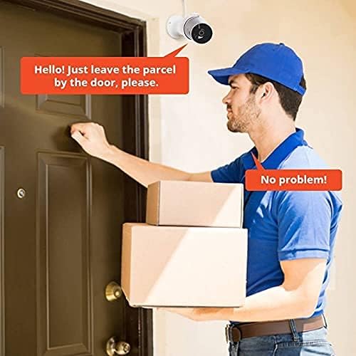 Time2 Oscar Outdoor WiFi Security Camera, Plug-in CCTV Camera, Weatherproof, Night Vision, Motion & Sound Detection, Activity Zones, 2 Way Talk, Video Playback, 30day free Cloud Storage, Alexa Camera
