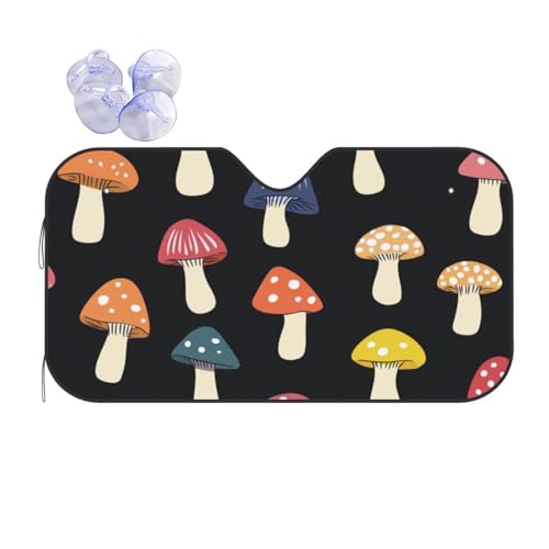 Parasol ventana delantera de hongo colorido para evitar volantes calientes en SUV