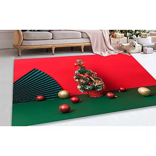 Tubdr Alfombra de Navidad,Navidad Felpudo,Absorbente,Welcome Felpudo de Puerta,Alfombra de la habitación,Decorativo Navidad,para el Pasillo,el Salón,la Cocina Cover