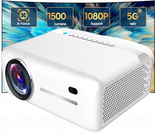 Image of TOPTRO Projector for Home 4K Support, M5 Auto Focus Full HD Projector 1080p Native YouTube PrimeVideo Netflix Builtin 7500Lumen 5G WiFi Bluetooth Portable Projector Auto Keystone Home Cinema Projector