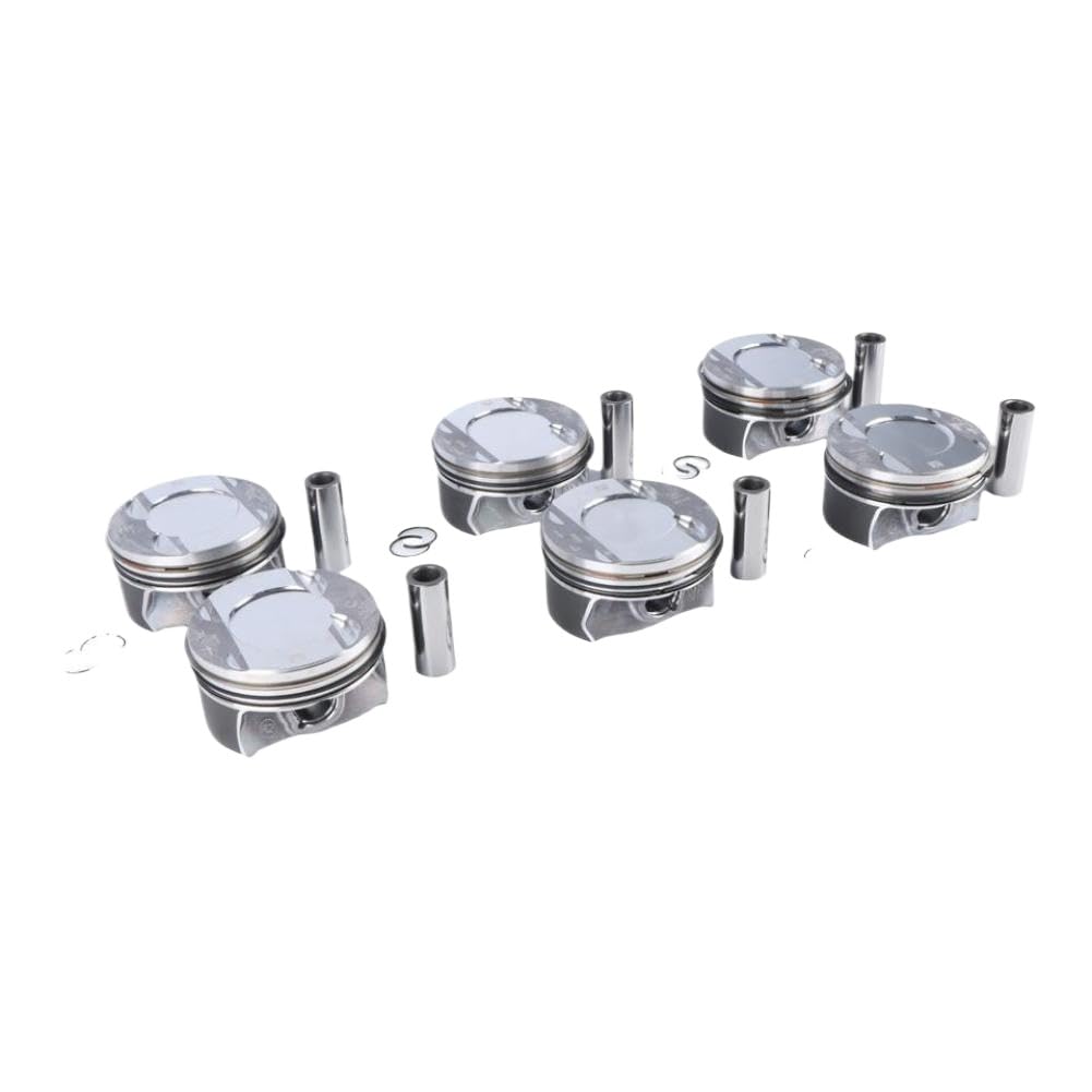 Set pistoni e fasce elastiche motore 6 pezzi 9A710706530 06M198151 06M107099 06M107100 EA839 compatibile con A6 S4 S5 B9 3.0L