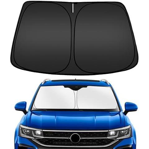 ARISMOTOR Windshield Sun Shade for Volkswagen VW Taos 2022-2025, Custom Fit Foldable Front Window Sunshade Sun Visor Protector, Block UV Rays Keep Your Car Cooler Cover