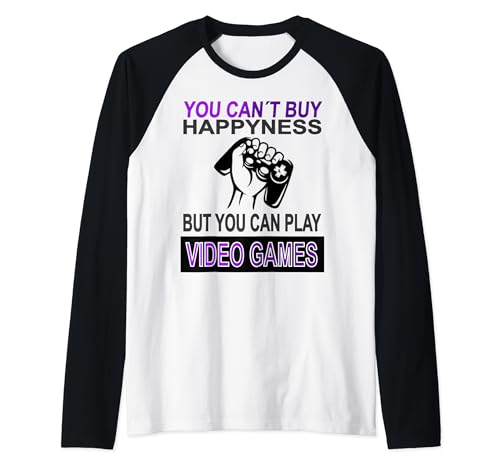 Videojuego PC Jugar Camiseta Video Jugar Gamer Regalo Camiseta Manga Raglan