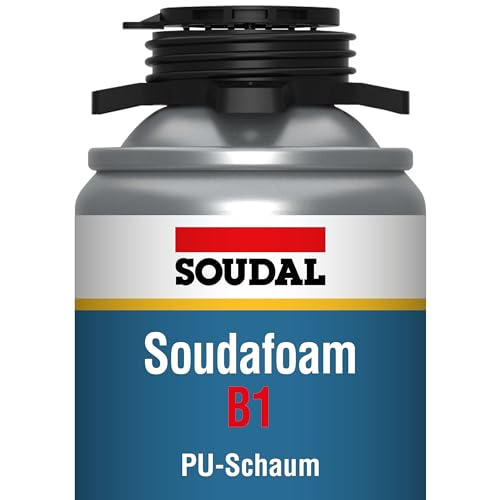Soudal Soudafoam Gun B1, 750ml, einkomponentiger Polyurethanschaum, Pistolenschaum, Schwerentflammbar
