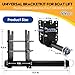 Knmuoep Boat Lift Wheel Kit, Heavy Duty Adjustable Boat Lift Wheel Bracket, Corrosion-Resistant and Weatherproof Properties, Easy No-Weld Installation for Boat Trailers & Docks(Excluding Wheels)