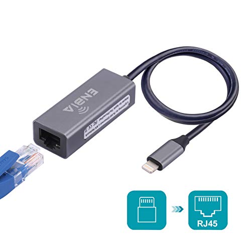 Lighting Ethernet Adapter Phone Ethernet Adapter Network Pad Ethernet RJ45 100Mbps by Enbia