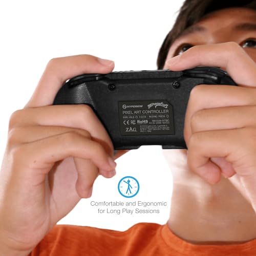 Image of Hyperkin - Limited Edition Pixel Art - Miraculous Edition (Bug & Cat) - Bluetooth Controller - Officially Licensed - For Nintendo switch 2 /switch /OLED, PC, Mac, Android, Apple iOS, Steam, Tesla