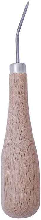 Leather Craft Wooden Diamond Rhombus Awl 3mm 4mm 5-6mm DIY Leather Stitching Sewing Awl Leather craft Punch Tool - (Color: as pic)