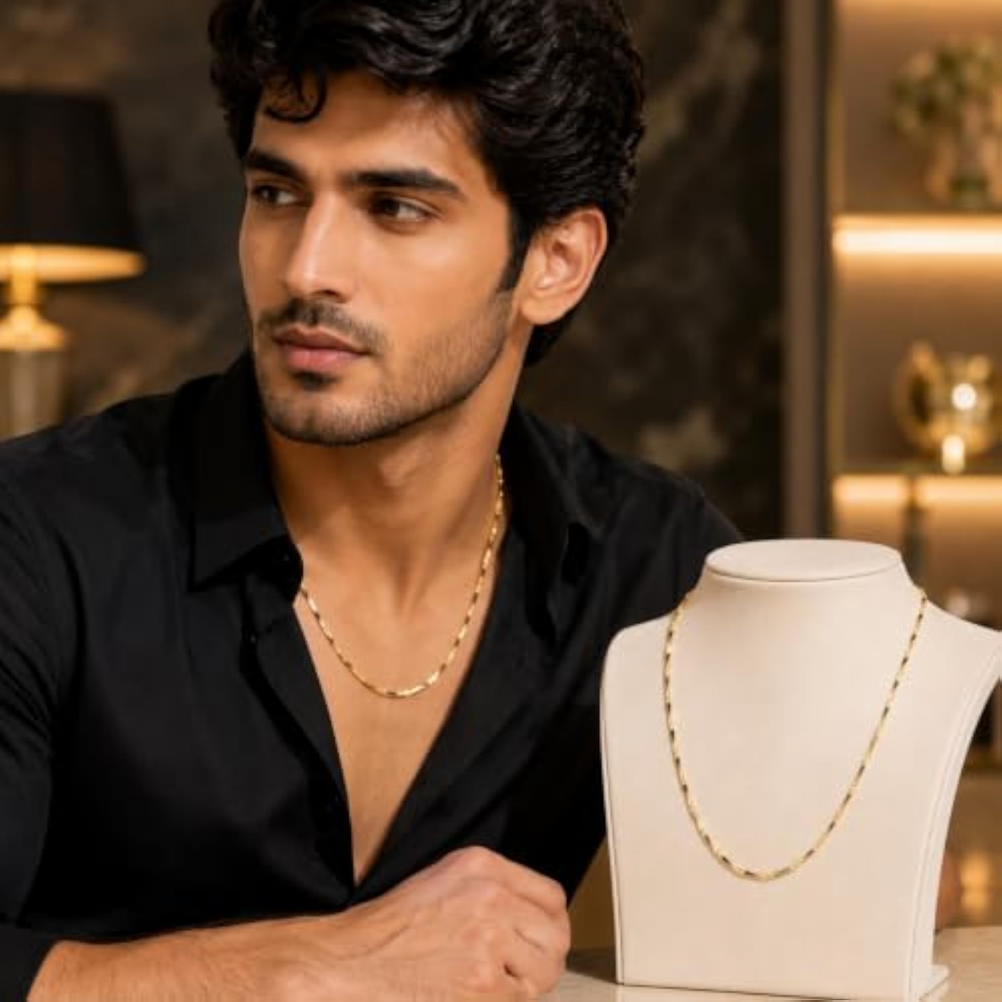Men's Premium Gold-Plated Chain Necklace