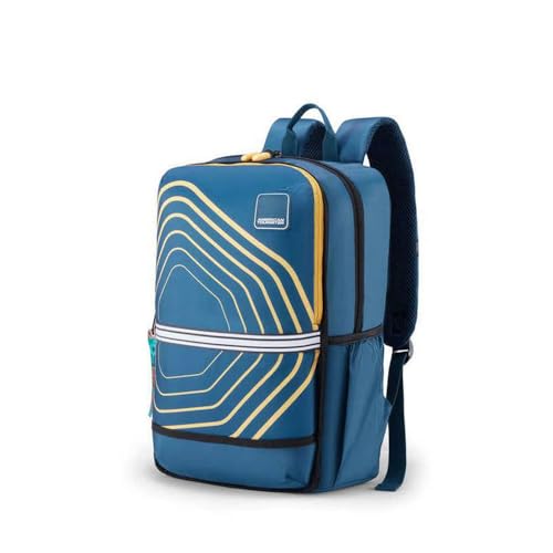 Image of American Tourister Aleo 3.0, 20L Volume 2 Compartment School Backpack with Front Organizer and Spacious Interiors for Girls and Boys - Teal