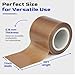BXHYNOI 2 Inch PTFE Teflon Tape Roll, 33 FT x 0.18mm Thick, High Temp Heat Resistant Non-Stick Fiberglass Tape, Wide Adhesive Tape for Heat Sealer, Heat Press, Sublimation & Industrial Use