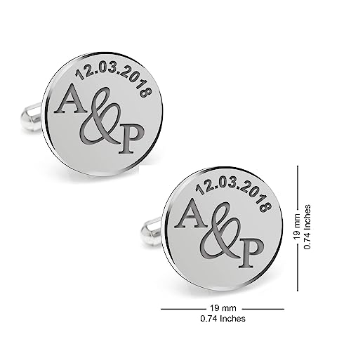 Mancuernillas personalizadas grabadas para hombre miniatura 4