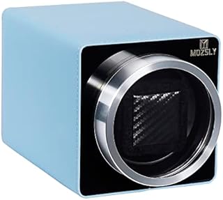 MOZSLY Watch Winder for Automatic Watches with Quiet Motor 12 Rotation Mode Setting Leather