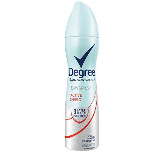Degree Deodorant 3.8 Ounce Womens Dry Spray Active Shield (113ml) (2 Pack)