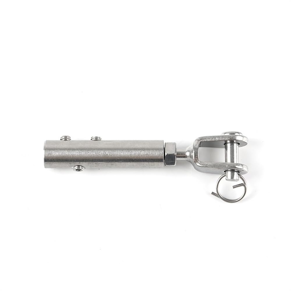 Morsetti Per Fune 10 pz Cavo Ringhiera Fune Metallica 1.5/2mm Forcella Mascella Tensione Terminale Raccordo Ancoraggio A Levetta Con Vite Grub Esagonale bulloni Morsetti Per I Cavi(For 1.5mm wire)