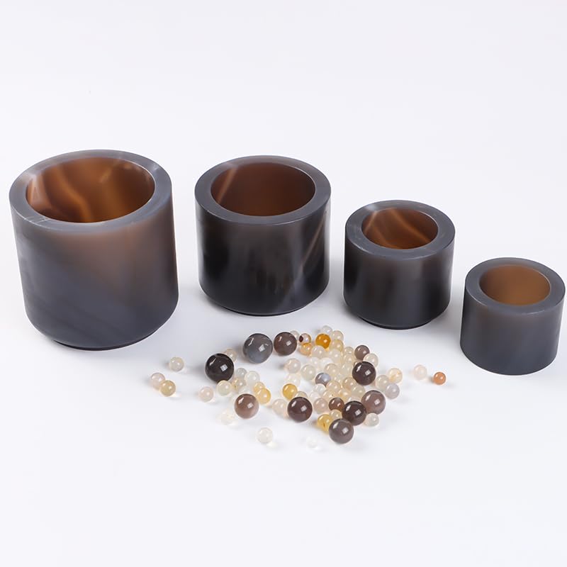 Tanque de molienda de bolas de ágata natural con perlas de molienda (50 ml, 100 ml, 250 ml, 500 ml, 1000 ml)(100ml)