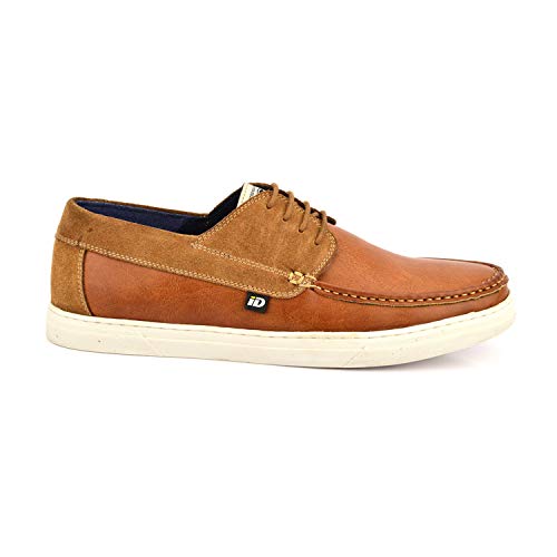 Buy ID Men's Leather Casual Shoes (Tan) at Amazon.in