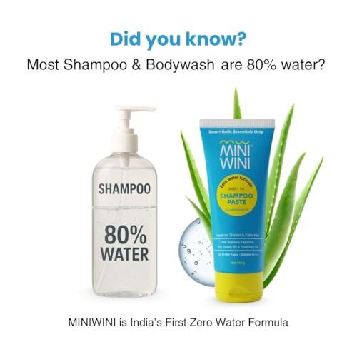 Image of Zero Water Rosemary Shampoo & Body Wash Paste Combo (Pack of 2) | 100% Aloe Vera Base Concentrated Formula | Sulfate & Paraben Free | Travel Friendly | Deep Cleansing & Moisturizing for All Hair & Skin Types | lasts 50 washes