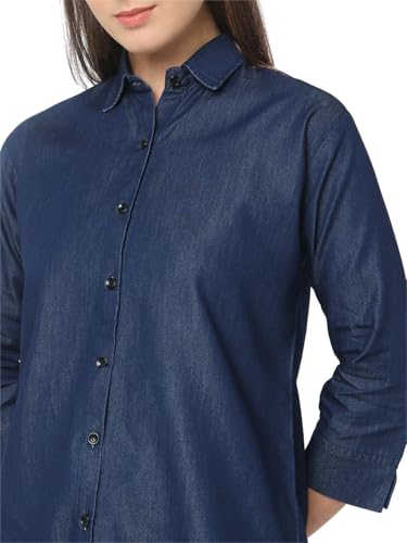 Image of Smarty Pants Women's Denim Formal Shirt.