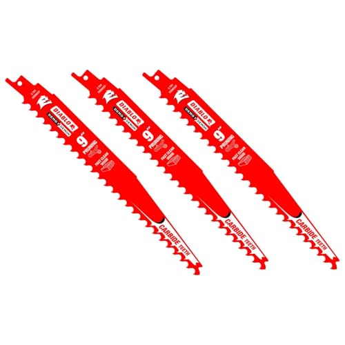 Diablo Demo Demon Carbide Tipped Reciprocating Saw Blades for Pruning and Clean Wood - Carbide Tooth...