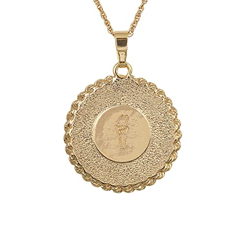 American Coin Treasures Coin Pendant Necklace Walking Liberty Half Dollar– United States Genuine Coin | Eagle Reverse Side| Goldtone 24 Inch Rope Chain | Certificate of Authenticity2