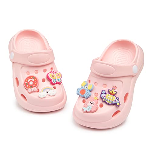 Sonsage Toddler Boys Girls Garden Clogs Water Shoes Little Kids Pink Summer Sandals Slipper Cute Cartoon Lightweight Classic Outdoor Beach Pool Shower Shoe Size 11M #TOP5