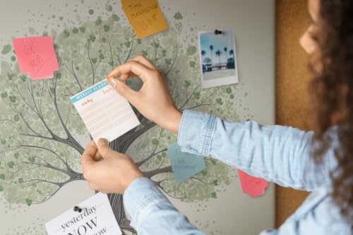 Tableau mémo en liège avec motif Arbre pour planification et notes - 4