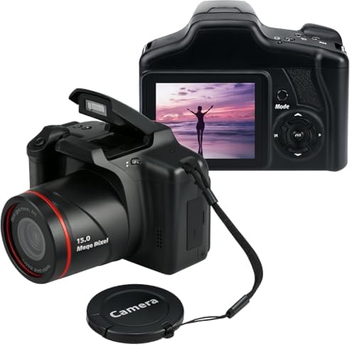 Acuvar Câmera digital de 16 MP, mini câmera compacta estilo SLR c...