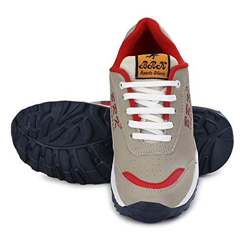 Image of BRK Footwear Men's Blue Running Sports Shoes | Lace-Up Lightweight Sneakers | Rubber Sole | Cushioned Gym Walking Casual Athletic Shoes for Men
