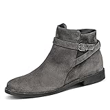 Paul Green Damen Stiefelette, Damen Ankle Boots,reißverschluss,Women's,Woman,Ladies,Boots,Stiefel,Bootee,Booties,Dunkelgrau,40.5 EU / 7 UK