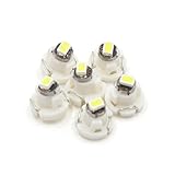 uxcell 6Pcs White 3020 Car T3 LED Dashboard Instrument Light Lamp Bulb Interior