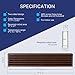 Braun - Rejilla de ventilación para puerta de cocina o baño, 450...
