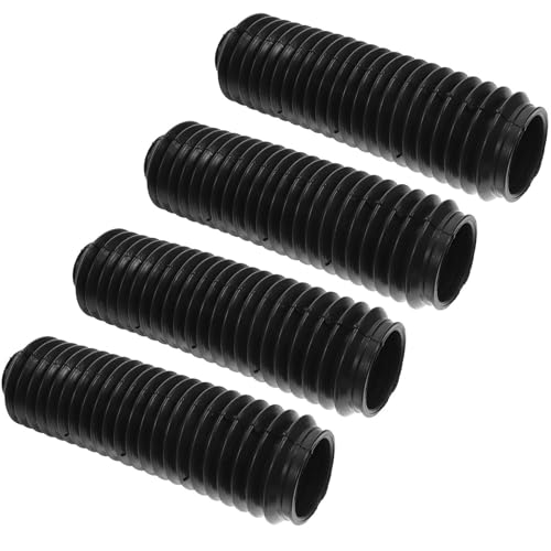 Fuelle de horquilla de moto Artibetter en goma negra protectora juego de 4 piezas