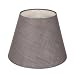 Small Lamp Shade,Alucset Barrel Fabric Lampshade for Table Lamp and Floor Light,6x10x7.5",Natural Linen Hand Crafted,Spider (Grey)