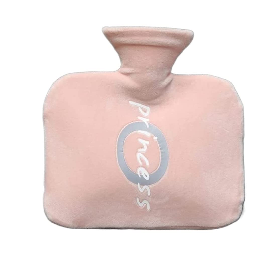 Bolsa de Agua Caliente Botella De Agua Caliente Con Funda De Amor De Forro Polar Rectángulo Bolsa De Agua Caliente Para Aliviar El Dolor Cuello Trasero Noches Acogedoras Hot Water Bottle Segura(D)
