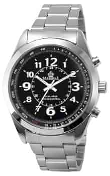 フ*ロ様 BR61J）☆完動腕時計☆Marino☆サン＆ムーン シルバー