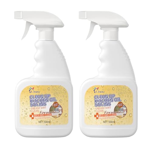 Liapu 2Pcs All Purpose Cleaner Remove Stains Cleaning Spray Kitchen Cleaner Spray Heavy Duty Multi Purpose Degreaser Cleaner Spray Removes Grease Grime And Stains On Microwave & Oven & Stove Top
