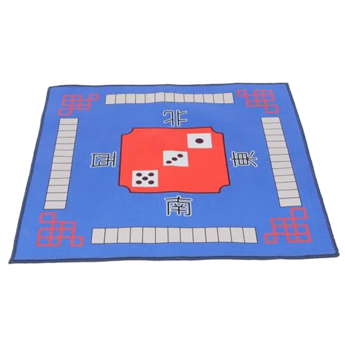 Tapis de Mahjong antidérapant en polyester doux pour table de jeu de poker