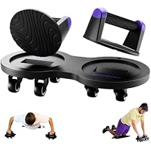 Multi Slider Home Gym Workout Device All-in-One Core Training System with Push-Up Handles, Multifunctional Ab Roller & Core Sliders for Abs, Full-Body Workout Versatility