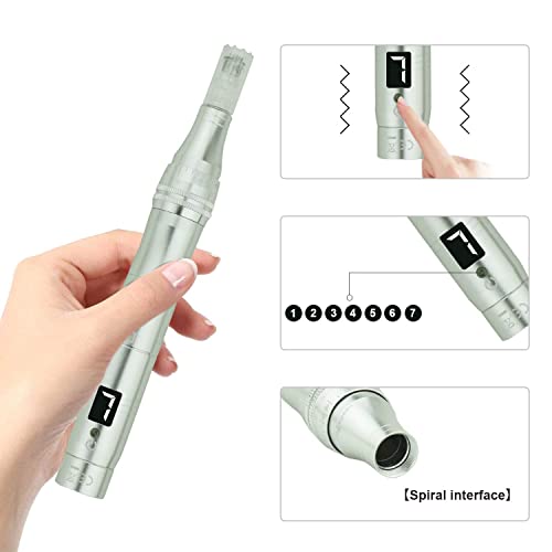 TBPHP-M1-Electric-Derma-Beauty-Pen-Professional-at-Home-Kit-with-12Pcs-Replacement-Cartridges-Silver