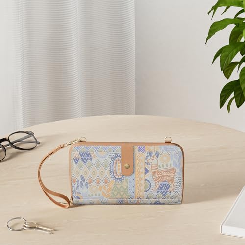 Image of Sakroots Women's In Coated Canvas, Convertible Purse With Detachable Wristlet Strap, Includes Phone & Wallet Pockets