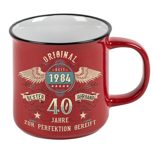Kaffeetasse Zum 60. Geburtstag - Vintage Design '1965 Bester Jahrgang', 360 Ml, Im Geschenkkarton