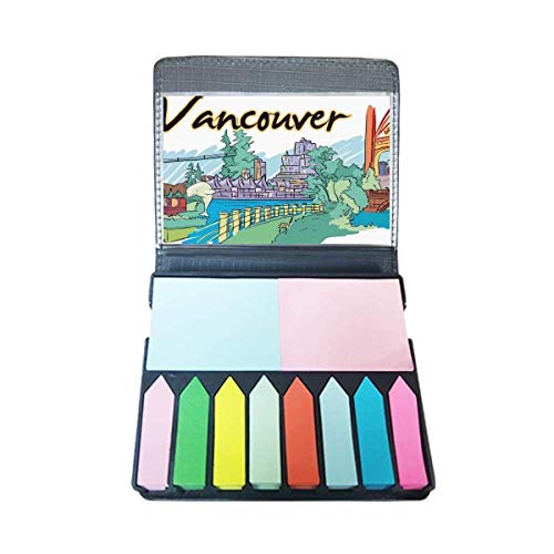 Bloc-notes adhésif Canada Flavor Vancouver marque-page repositionnable