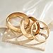 Sora Tuki Chunky Gold Bangle Bracelets for Women Thick Gold Cuff Bracelets Big Silver Chunky Bracelet Large Wide Wrist Statement Silver Bracelet for Women Fashion Trendy Jewelry (1 - gold)