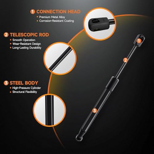 UIU Power Liftgate Strut Kit(1 Powered+1 Non-Powered) Replaces CJ54S402A55AD for Ford Escape 2013-2019 Rear Auto Tailgate by UIU - Used condition - Image 7
