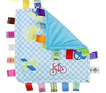 Taggies Colors Little Taggies Blanket, Blue Vehicles-Discontinued by Manufacturer