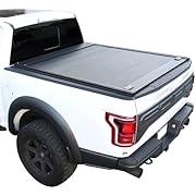 Syneticusa Retractable Hard Tonneau Cover Fits 2004-2024 Ford F-150 (incl. Raptor/Lightning) 5’6” (67”) Truck Bed Matte Black Aluminum Waterproof